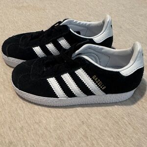 Adidas Kids Black and White Gazelle Sneakers